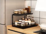 Under Sink Cabinet Shelf Multifunctional Slide Out Double Layer Spice Drawer Storage Sink Shelf for V1294-YM0706-3118230222712