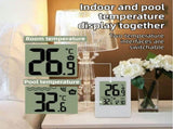 Wireless Pool Thermometer with Indoor Receiver - IPX7 Remote Floating Water Temperature V888-ELOSUNG42873
