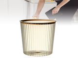 Transparent Garbage Bin with Top Ring Easy Attached Lid Free Large Capacity Trash Bin Can for V1294-YM0706-3117230156714