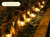 Solar Panel LED Outdoor String Lights 49ft 20 Bulbs Globe String Lights Waterproof Patio Lights for V1294-YM0901-H48983-2