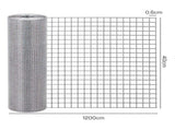 Lambu Rat Mesh Galvanized Steel 6mm 12mx40cm Roll Garden Pest Control Silver HW0324-40-AU