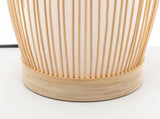 Natural Woven Bamboo Cylinder Table Lamp Light Shade Boho Tropical Coastal V563-75187