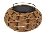 Outdoor Solar Lantern LED Waterproof Hollowed Rattan Ball Solar Hanging Light with Handle for V1294-YM0710-3119230151211