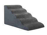 Pawz 5 Steps Pet Stairs Dog Ramp High Density Foam Grey PT1268-5-GY_NZ