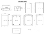 NEMA Steel Enclosure, 20 x 12 x 10'' NEMA 4X Steel Electrical Box, IP66 Waterproof & Dustproof, V952-DQXJSTCFS50X30X25V0