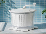 Devanti Portable Washing Machine Manual Spin Dryer Compact for Camping Caravan Apartment PWM-B-2.5KG-WH