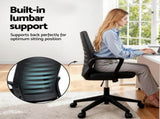 Artiss Ergonomic Office Chair Mesh Computer Desk Chairs with Lumbar Support, Height Adjustment OCHAIR-L-2014-BK