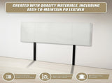 PU Leather Queen Bed Headboard Bedhead - White V63-768145