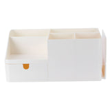 Drawer Type Desk Storage Box Book Stand Stationery Remote Control Holder for Home Desktop V1294-YM0721-3117210036011