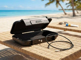 Key Lock Box 4 Digit Combination Safe Box with Removable Wire Rope IPX7 Waterproof Travel Security V1369-AZ3-W-12597