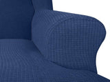Stretch Sofa Slipcover 1-Piece Sofa Cover Furniture Protector Couch Soft with Elastic Bottom Spandex V1294-YM0901-H32295-BE
