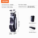 Golf Cart Bag with 14 Way Organizer Divider Top, 36 Multiple Pockets Premium Nylon Cart Bag, V952-TCB37YC7GHSPCXNBHV0