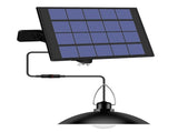 Solar Powered Pendants Light with Adjustable Panel Auto ON/OFF Lighting Sensor IP65 Water-resistant V1294-YM0901-L4166WW-1