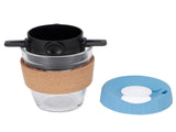 Reusable Drip Coffee Tea Holders Funnel Dripper Portable Stainless Steel Coffee FilterBlue V1294-YM0901-3118200171912
