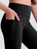 3 Pack Girls' Leggings with Pockets, Ankle Length Athletic Yoga Pants for Kids Clothes V1258-DP02-C-1472