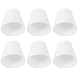 6pcs Lampshade Replacement for E14 Bulb Interface Wall Light Ceiling Light Cover Shade White V1294-YM0901-3119200092911