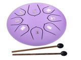 6in 8 Tones Tongue Drum with Mallets Music Book Musical Percussion Instruments for Meditation V1294-YM0714-3117210189212