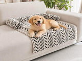 Brown Plush Pet Bed Mat - 60 x 80 cm Polyester Fibre - Thickened Soft Cushion, Scratch Resistant V888-ELOSUNG47419