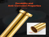PVC Freestanding Tub Drain Kit, 2 Brass Tail Pipes, Bathtub Drain Rough-in Kit, with PVC Adapter of V952-DLSYGPSGPVCTF565AV0