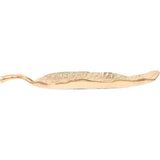 Golden Leaf Shape Jewelry Display Tray, Zinc Alloy Decorative Holder, Elegant Desktop Storage for V1192-AZ-W-21464