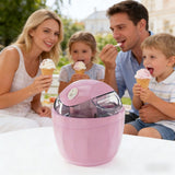 Home-use Mini Automatic Ice Cream Maker - Compact DIY Ice Cream Machine for Family Fun, Safe V1369-AZ3-W-23921