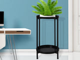 Levede 2 Tier Plant Stand Outdoor Indoor Black Large UM1200-L-BK