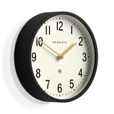 Newgate Master Edwards Wall Clock Black V398-NGLUGG371K