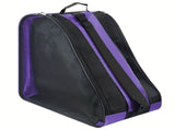 Purple 3-Compartment Roller Skate Bag Breathable Mesh Ice Skate Carrier with Adjustable Shoulder V888-ELOSUNG43028