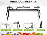 Metal Beverage Dispenser Stand for Parties Double Drink Stand Dispenser Holder Stand for Glass Jar V1258-DP02-C-2819