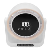 Desk Fan with Digital LED Display Personal Wall Mounted Table Fan 6 Inch for Home Office 5 Wind V1294-YM0901-3113250066211