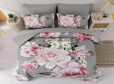 Grey Blush Peony Garden Comforter Quilted Doona Set V745-AB011070AJ3