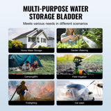 Portable Water Storage Bladder 264 Gal 1000D PVC Collapsible Water Tank V952-CSDLSPVCB100VV7VVV0