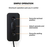 FORTIA Electric Armchair Recliner, Single Fabric Chair, Biege V219-HELMCRFO5BGA