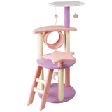 Floofi 101cm Galaxy Plush Cat Condo Cat Tree Pink Purple V227-3331641024551