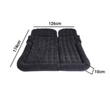 SOGA 2X Black Inflatable Car Boot Mattress Portable Camping Air Bed Travel Sleeping Essentials CARMAT013X2