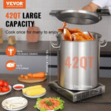Stainless Steel Stockpot, 42 Quart Large Cooking Pots, Multipurpose Cookware Sauce Pot with Lid & V952-TGFHDB30442QTKOM5V0