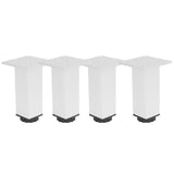 4Pcs Sofa Leg Aluminium Alloy Square Adjustable Cabinet Foot Furniture Hardware Fittings120mm V1294-YM0721-3114210001112