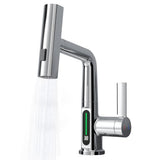 Kitchen Faucet with Pull Down Sprayer LED Temperature Display Adjustable Height and 360 Degrees V1294-YM0901-H47540S-EU