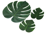 70pcs Simulated Palm Leaves Decorative Practical 10 Kinds Fake Faux Jungle Leaf Set for Home V1294-YM0512-3115220123111