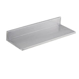 8.6" x 24" Stainless Steel Shelf, Wall Mounted Floating Shelving with Backsplash, 44 lbs Load V952-BGSCTTLL86242HBE0V0