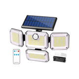 Brighten your outdoors with this four-head solar motion sensor wall light, featuring 333 V1341-ZY-EBU7RTHR-ONEPIECETYPE-1PCS