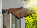 Mountview Window Door Awning Outdoor 1M X 1.2M Brown 1x1.2M OD1006-1X1.2-BK