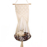 Macrame Cat Hammock Hanging Woven Cat Bed Macrame Wall Decoration V1294-YM0717-10125779