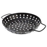 Non-Stick Circular Grilling Plate, Black, High-Grade Carbon Steel, Perfect for Bbq V1366-AZ2-W-21539