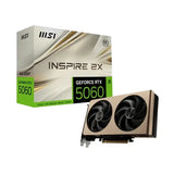 MSI nVidia GeForce RTX 5060 8G INSPIRE 2X OC, PCI Express Gen 5 x16, Boost 2535 MHz, CUDA 3840 V1202-V2-VCM-RTX50608GINSPIRE2XOC