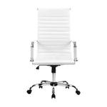 Artiss Office Chair Conference Chairs PU Leather High Back White OCHAIR-H-8147H-WH