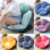 SOGA 2X Orange Whimsical Big Flower Shape Cushion Soft Leaning Bedside Pad Floor Plush Pillow Home SCUSHION083X2