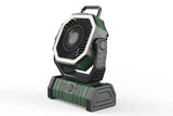 Portable Camping Fan with Light Large Capacity Outdoor Rechargeable Tent Fan - Army Green V1308-DSZKI-16-2