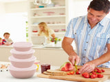 Set of 7 Small Durable 2oz Freezer Containers with Screw Lids - Multicolor, Stackable, Dishwasher V1189-LWWAL-20260401-06282