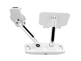 Universal and Adjustable Double Arm Stand Holder White V28-MOBACCOTC3W